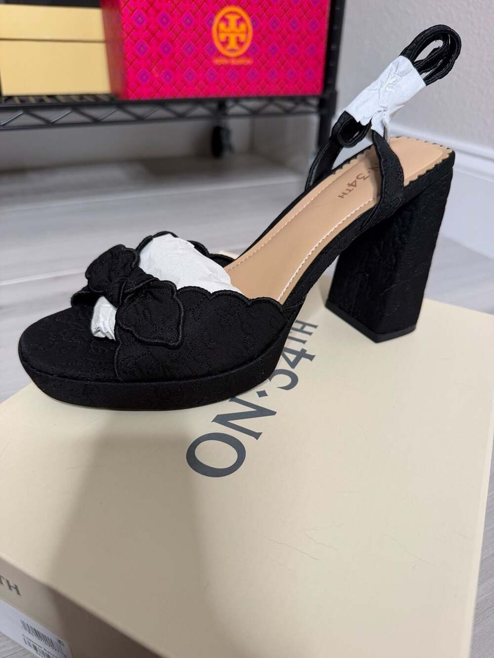 On 34th StanciaaF Platform Dress Sandals Black Women’s Size 8.5M Retail $89.50